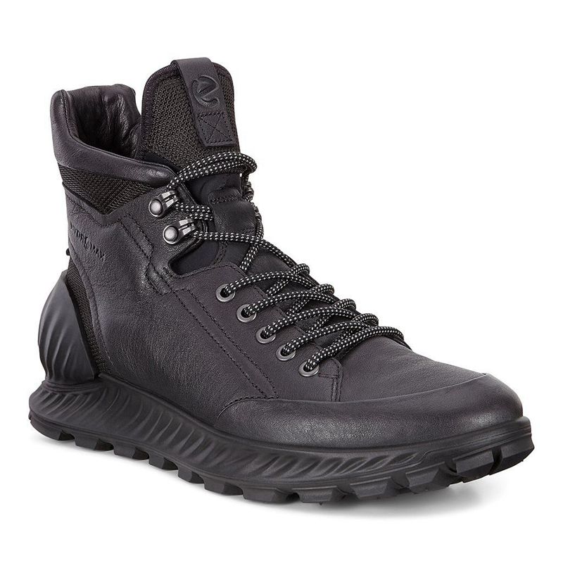 Men Boots Ecco Exostrike M - Sneaker Boots Black - India FSOBEZ380